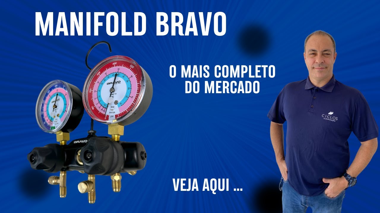 BRAVO! o manifold mais completo do mercado .... Veja aqui ...... #vacuo