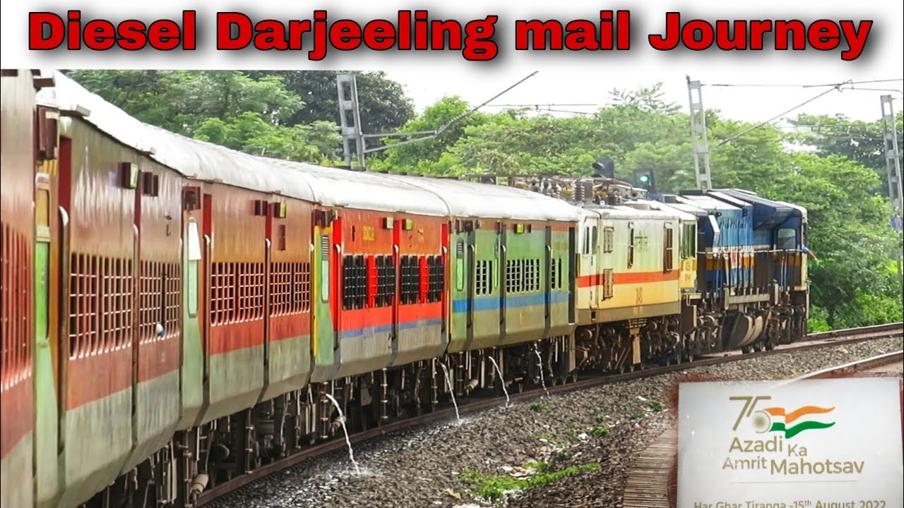 Darjeeling mail first extended journey upto haldibari behind Diesel engine