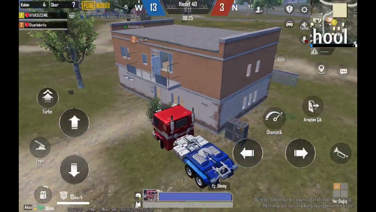 Pubg mobile Optimius KARŞI Megatron