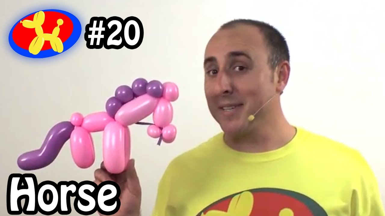 Two Balloon Horse - Balloon Animal Lessons #20