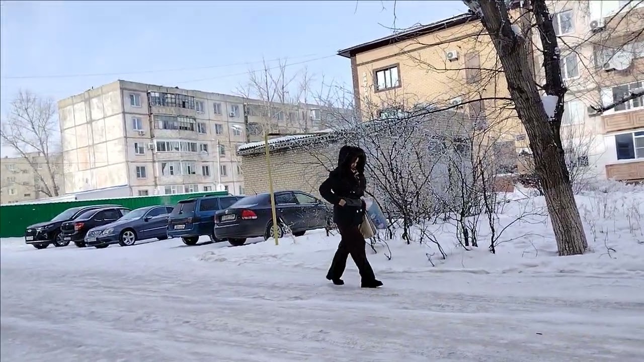 Uzbekistan Khorezm, winter in Urgench 🥶 