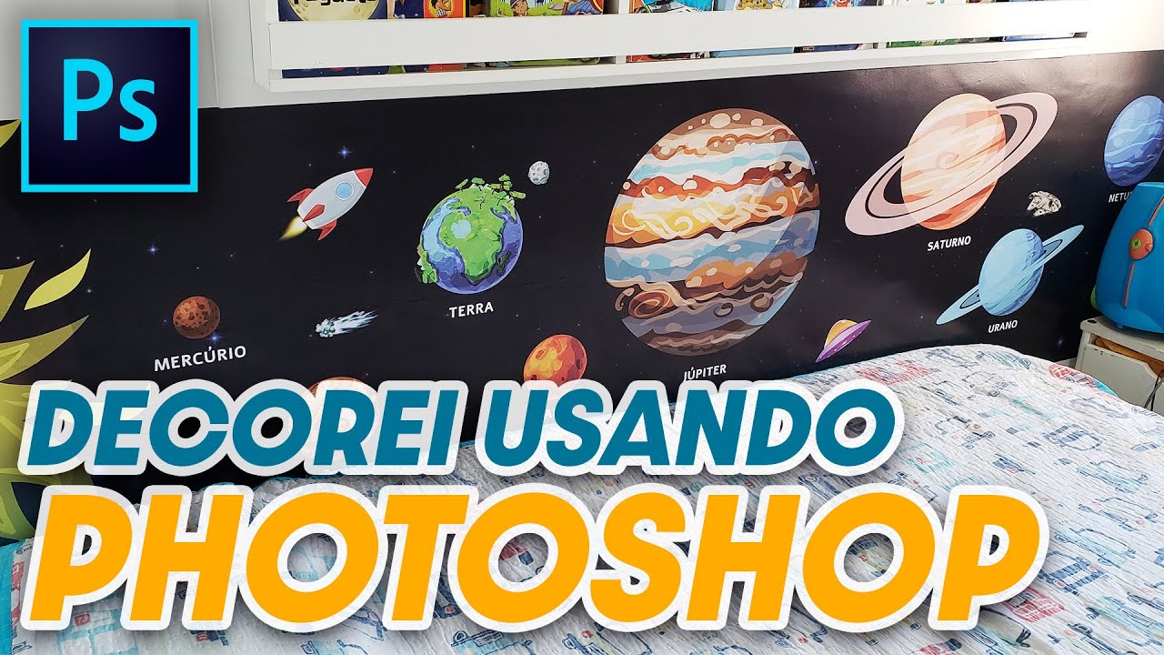 Reformei meu quarto com Photoshop! Como ganhar dinheiro com Photoshop. Como criar adesivo.