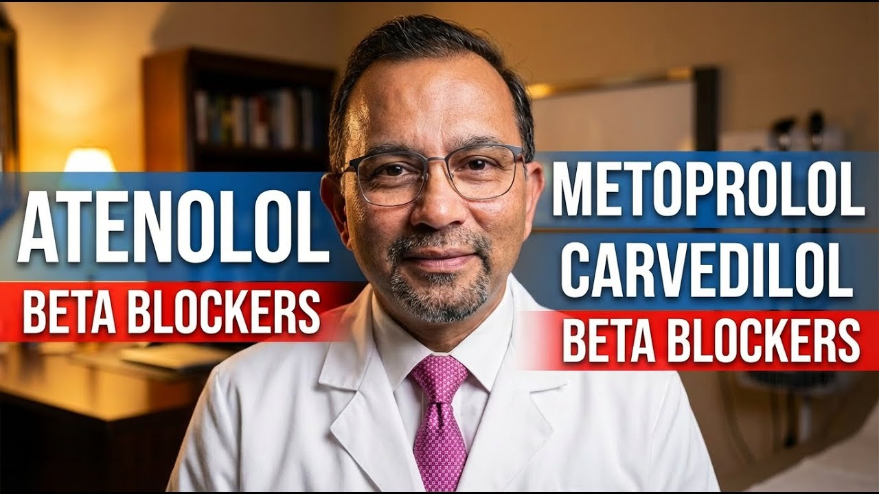 Beta Blockers Explained: Atenolol vs Metoprolol vs Carvedilol