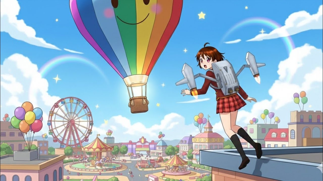 Jetpack Sakura GAGAL?! Malah Mendarat di Balon Udara