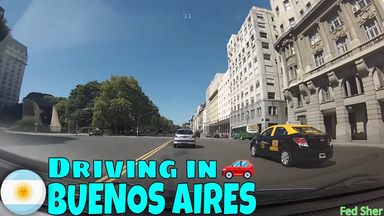 Driving in Buenos Aires (from Balvanera to La Boca)