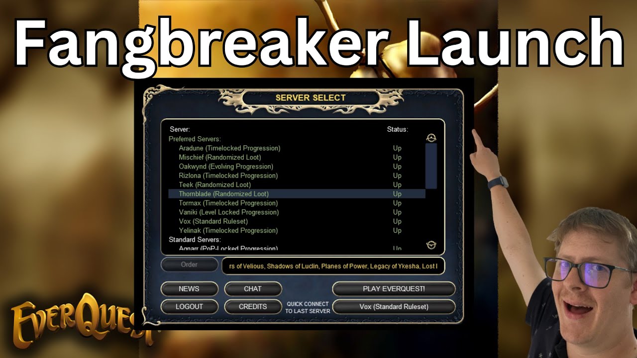 FANGBREAKER DAY 2 - PUSH TO 50 ! EVERQUEST TLP