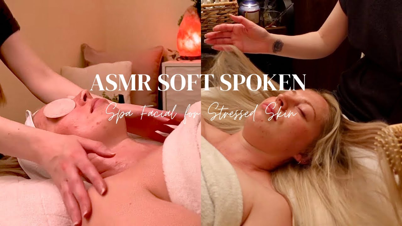 ASMR Soft Spoken Facial to help wth break outs | Gua Sha tools & Relaxing Face, Neck & Scalp Massage