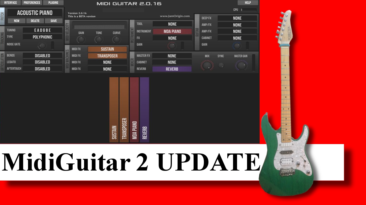 MidiGuitar 2 Update