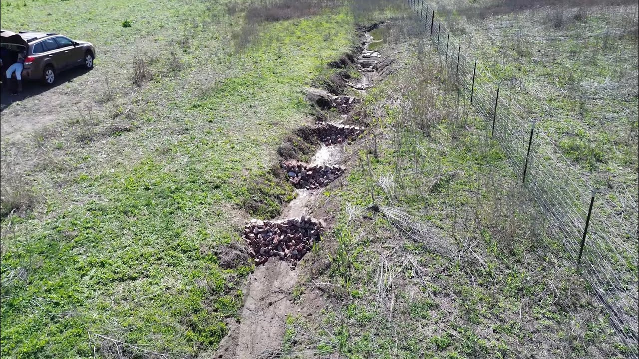 March 10, 2024 - Large Check Dams in the Gully