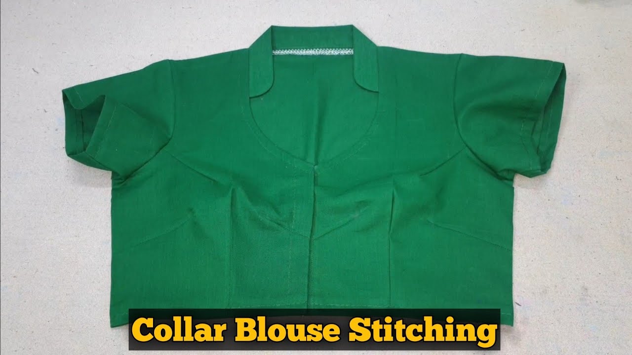 Collar Blouse Stitching in Easy Way