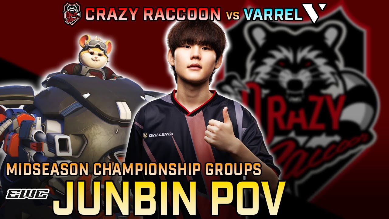 [ Junbin ] Crazy Raccoon vs Varrel | OWCS Midseason Championship Groups