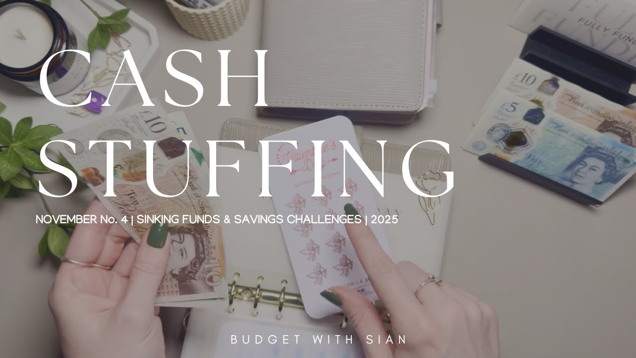 НОЯБРЬ № 4 2025 | CASH STUFFING UK | 180 фунтов стерлингов | Сбережения | Амортизационные фонды |...