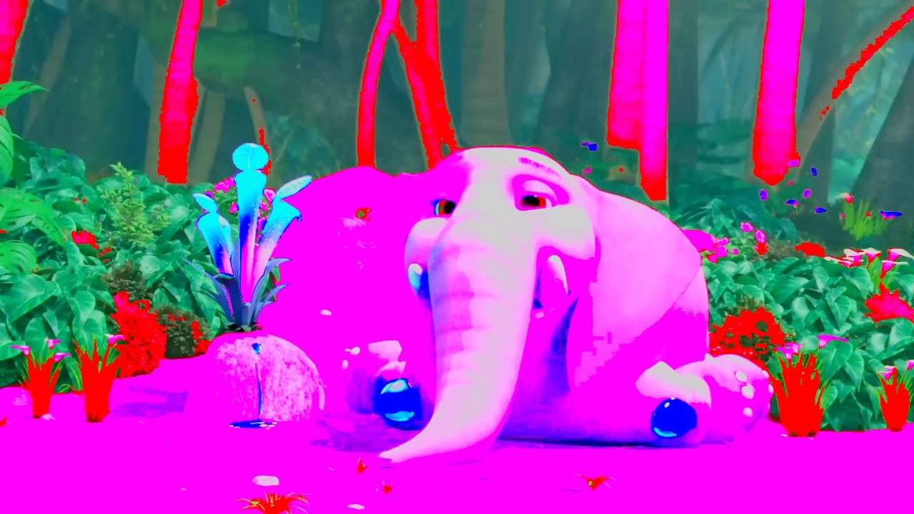 The monkey 🙊 and elephant 🐘🐘 Play jungle beats 