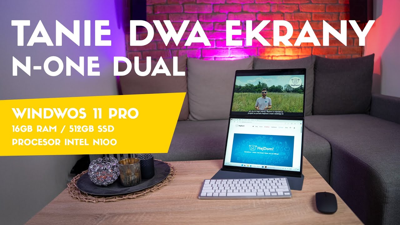 N-ONE Nbook Air Dual N100 za mniej niż 2000 zł za laptop z dwoma ekranami - test