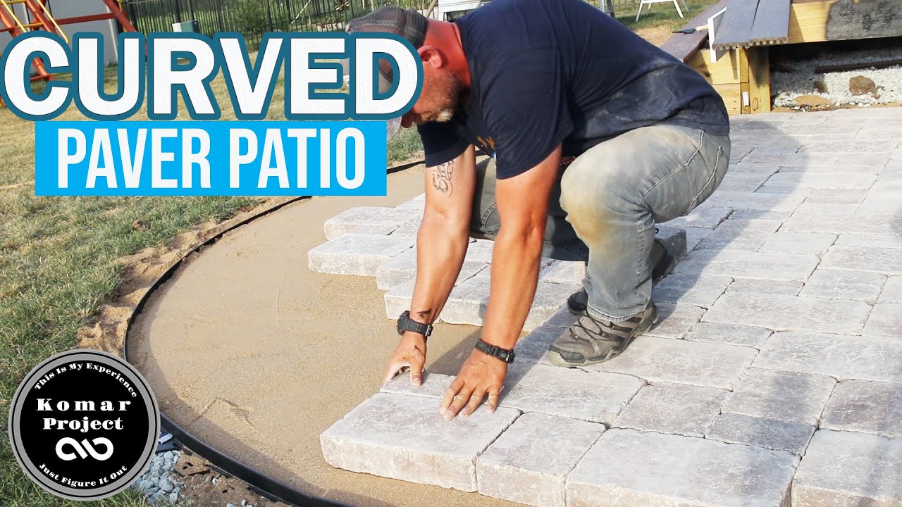 How to Prep and Build a Paver Patio with Curves and Border \\ DIY Project