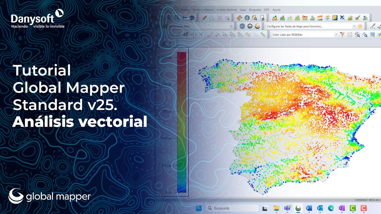 Global Mapper Standard v25. Análisis vectorial.
