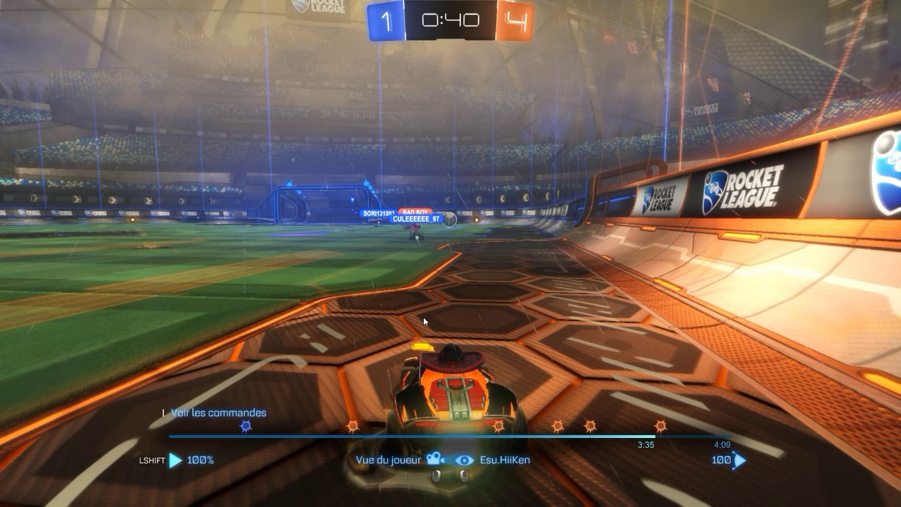 petit but loingtain sur rocket league =D