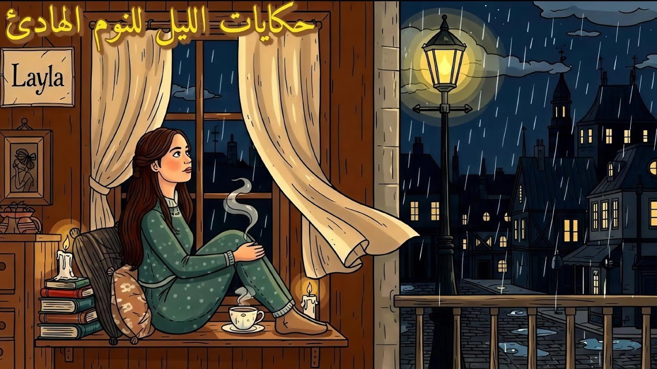 حكايات الليل للنوم الهادئ | حلم في ليالي لندن الممطرة ☔🌙