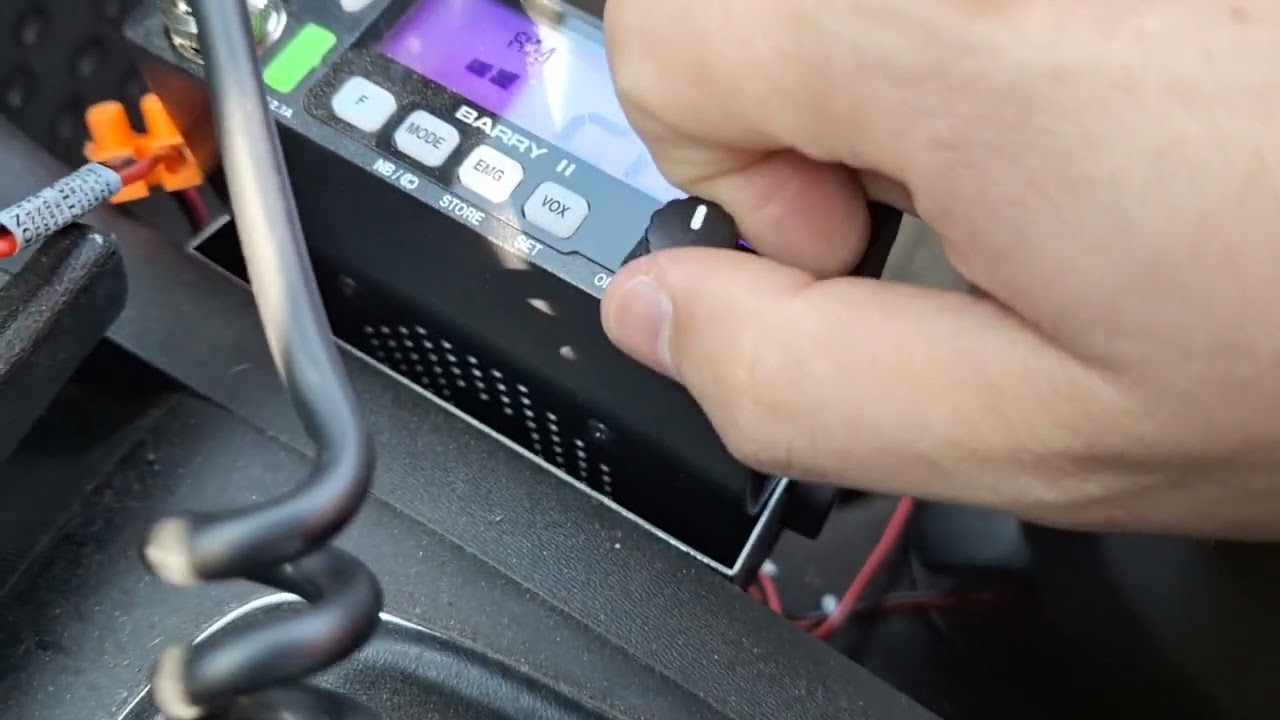 CB radio President Barry 2 mobil koło Żagania i łączność z Pawłem ML 1801 Małomice baza 25.07.2024