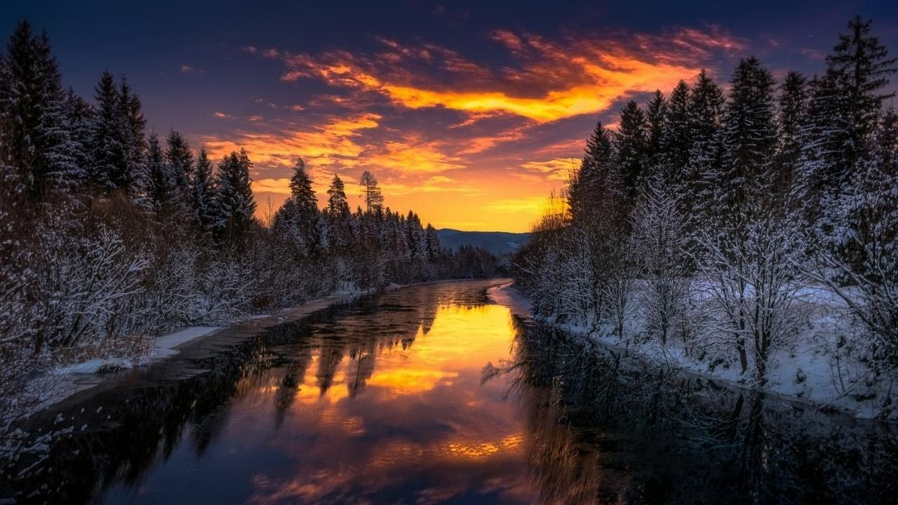 Mountain River Water Sounds Sleep, Study, Focus, Relax to Nature White Noise Black Screen 12 Hours