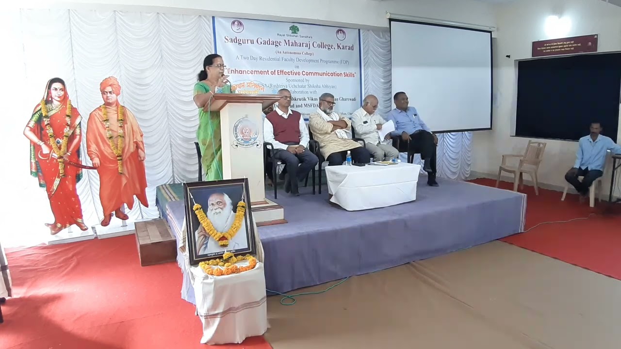 2 Days FDP of SGM, Karad and Shivam, Gharewadi _ Valedictory Function