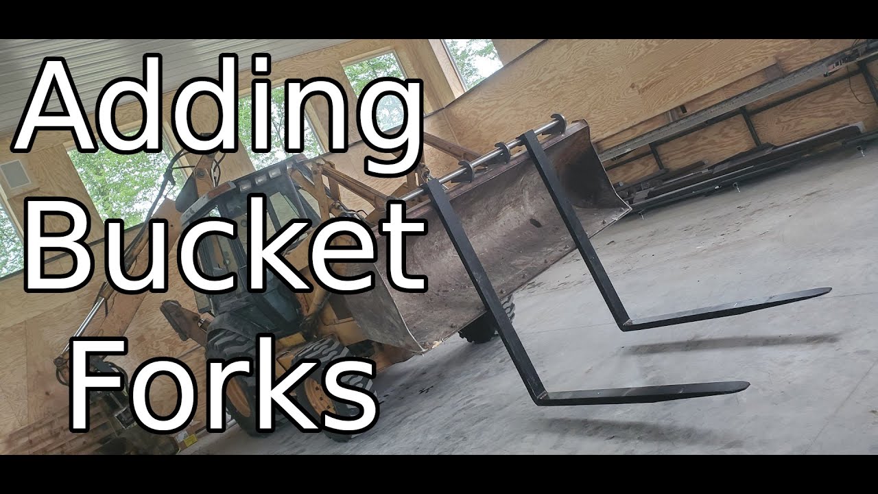 Adding Bucket Forks to a Case 590 Super L Backhoe