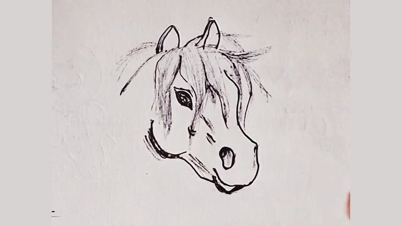 How to draw Horse 🐎 🤔 within Minute