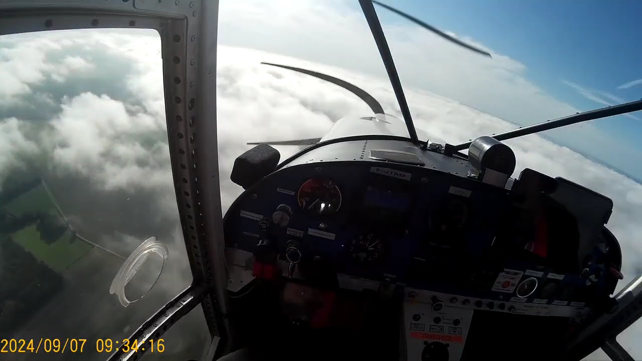 Eric Vol avec mon savannah VG XL vers Lunéville au dessus des nuages du 07092024