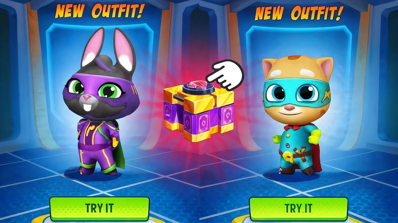 PLAY GAME! THREE 🎮🏃💨Tom Gold Run, Hero Dash & Time Rush – All Talking Tom Games In One!