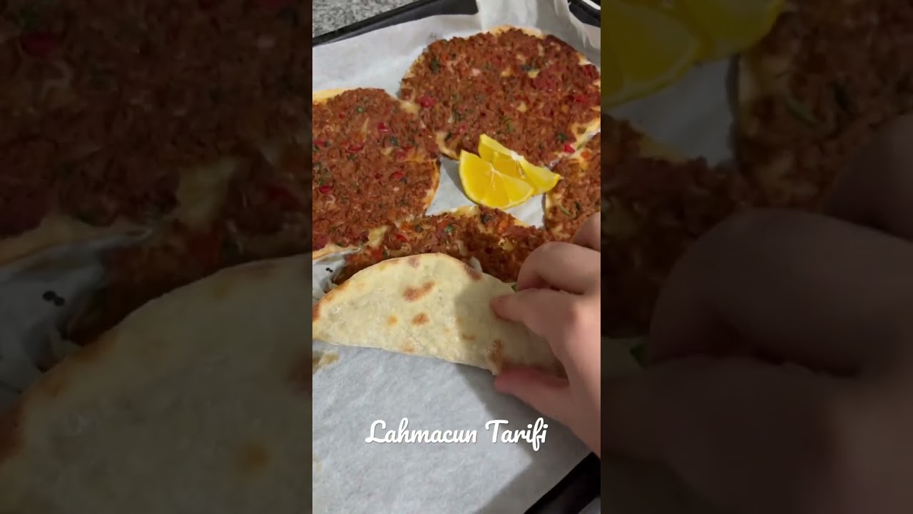 Evde lahmacun tarifi ✨|&Ouml;l&ccedil;&uuml;ler a&ccedil;ıklama kısmında☝🏻#tarif #lahmacun #lahmacuntarifi