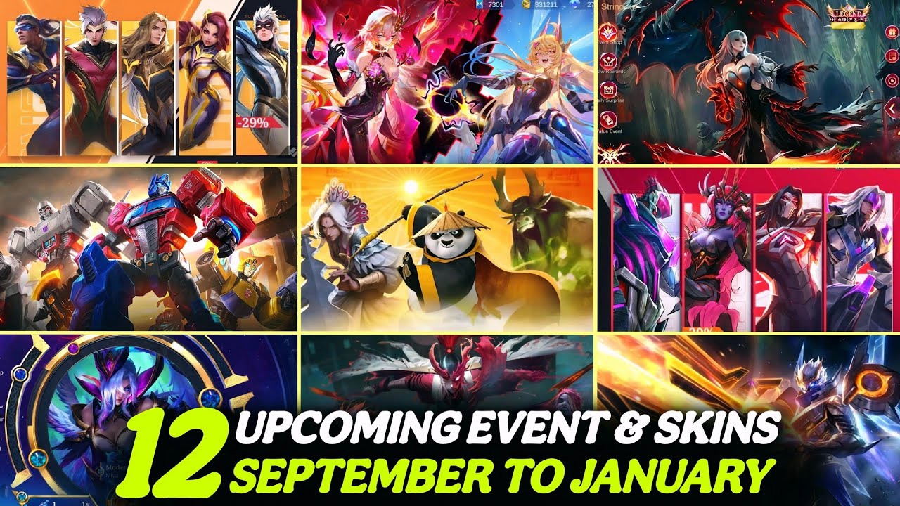 12 HUGE Upcoming MLBB Events & Skins |Exorcist 3, Aspirants 5.0, Anniversary, Transformers & More 