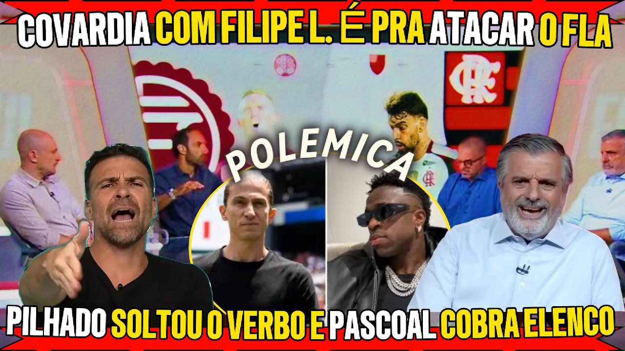 🔥 CRÍTICAS OU INJUSTIÇA? PILHADO DEFENDE FILIPE LUIZ AO VIVO NO CASO VINI JR!
