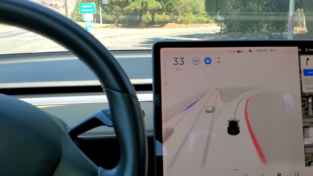 FSD Beta v9 on/off-ramp