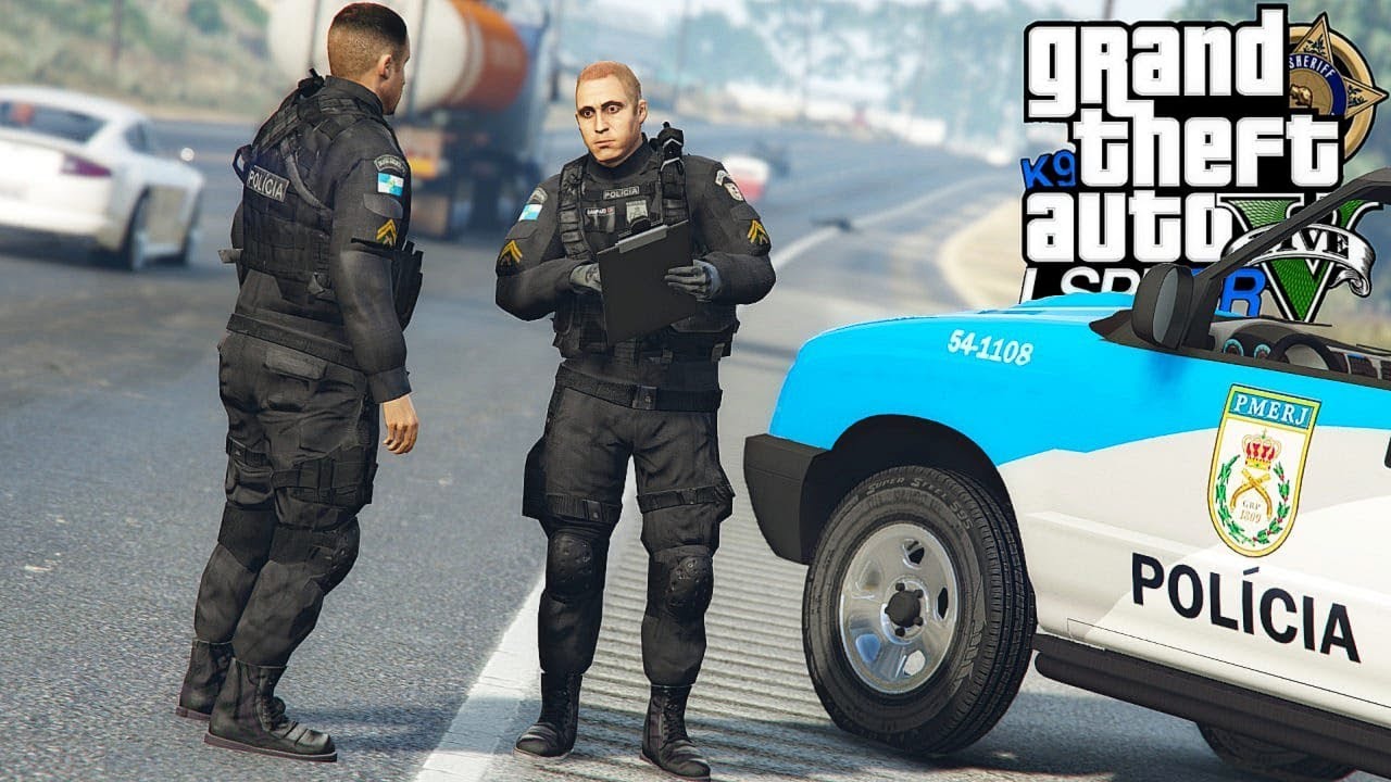 GTA V : MOD POLICIA : QUEM PROVOCOU O ACIDENTE NA BR? PRIMEIRA PESSOA PMERJ : EP. 207