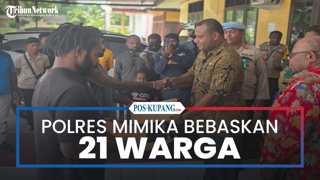 Polres Mimika Bebaskan 21 Warga Terkait Konflik di Kwamki Narama