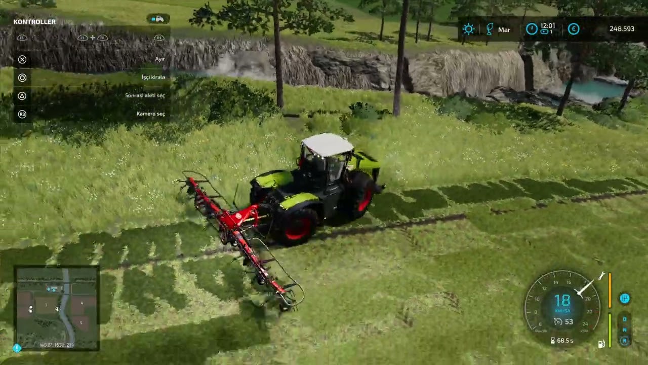 Farming Simulator 22 ot kurutma ve toplama islemleri @@