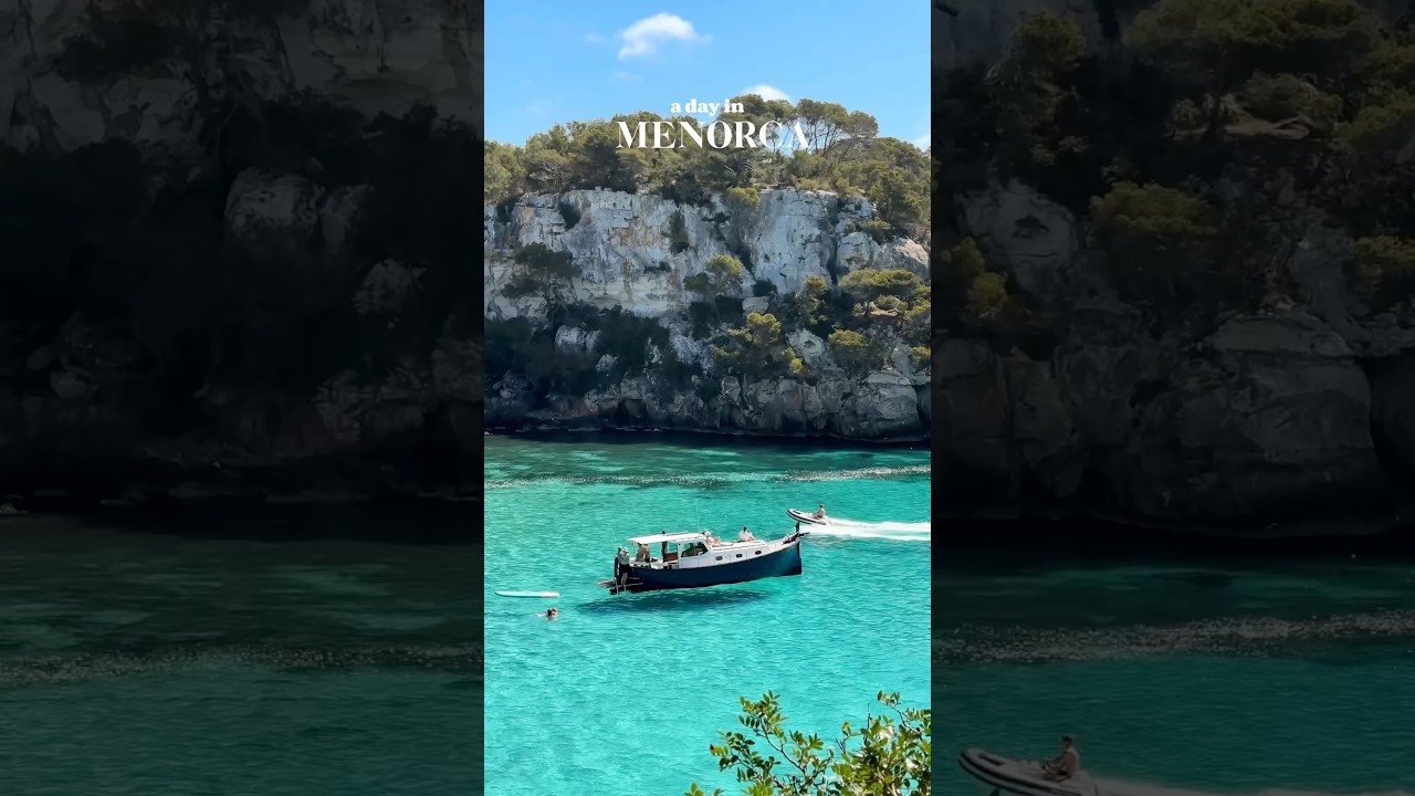 a day in 📍Menorca, Spain 🌞🩵 #travel #beautifuldestinations #menorca #spain