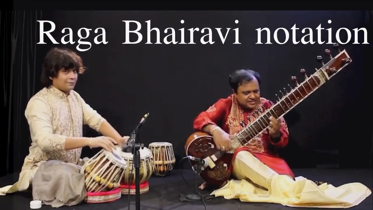Raga Bhairavi notations - played by Pt Ashim Chowdhury