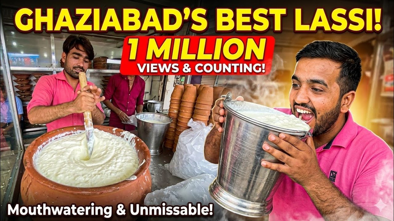India's Famous Lassi Wala Of Ghaziabad Making From Scratch at Extreme Level | Indian Food