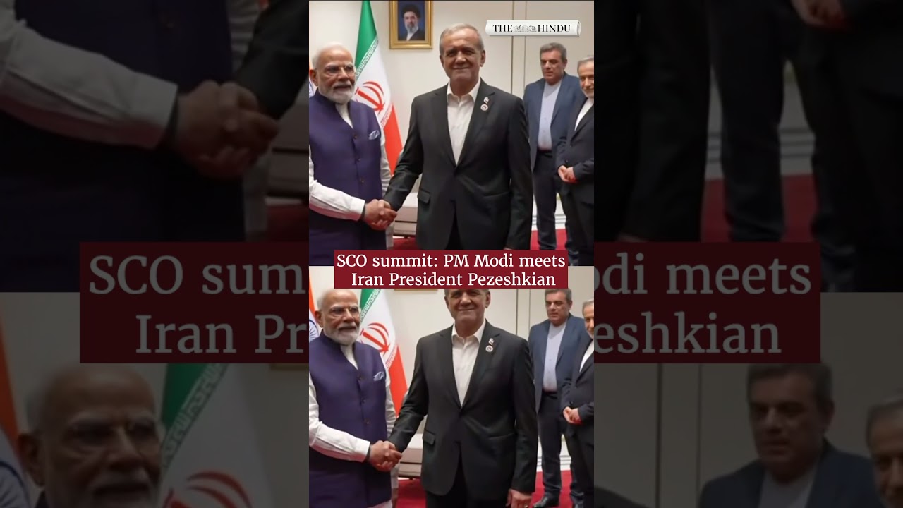 PM Modi meets Iran President Pezeshkian in Kyrgyzstan