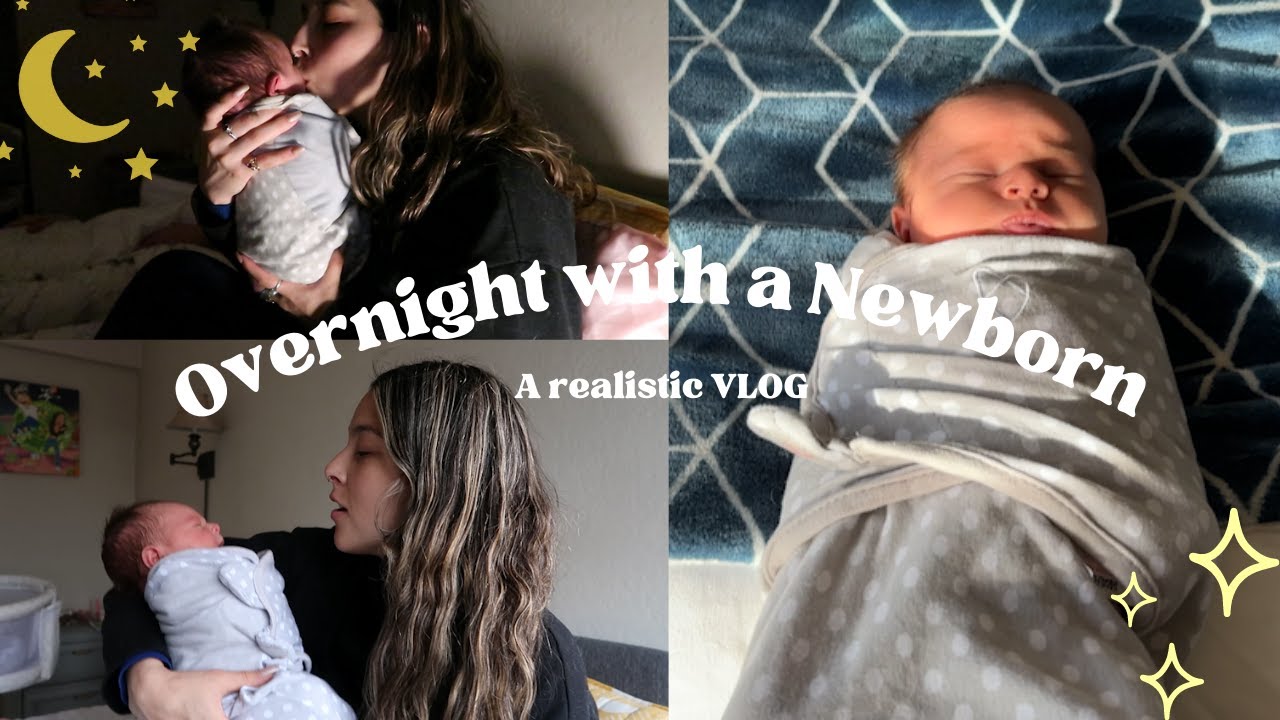 overnight w/ a newborn (a realistic VLOG) | 10 days old-breastfeeding, bottle feeding & co-sleeping