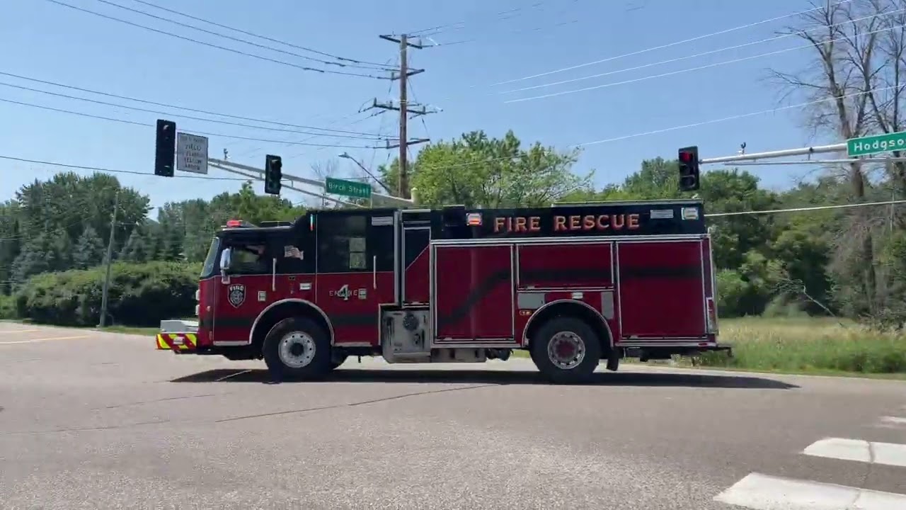 Full response for Lino Lakes Structure Fire on July 3rd, 2023
