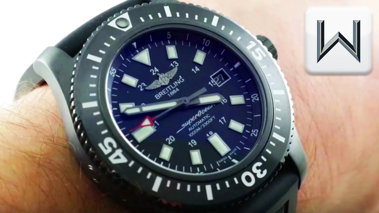 Breitling Superocean 44 Blacksteel M1739313/BE92 Luxury Watch Review