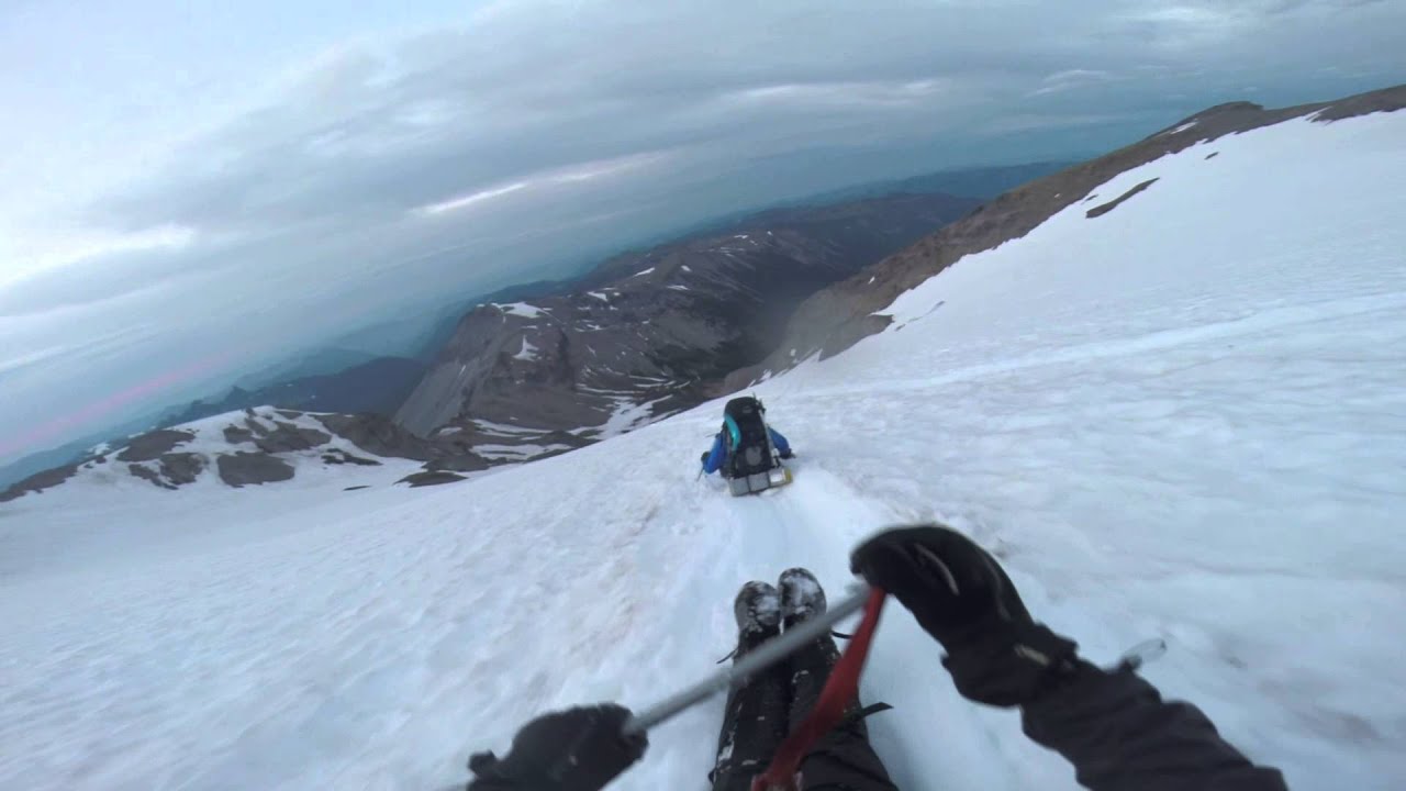Glissading down Mount Rainier!