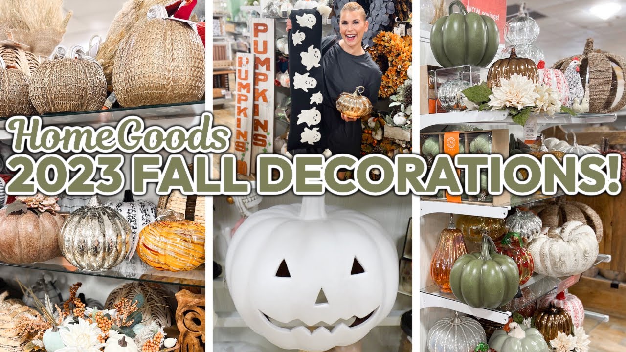NEW 2023 HOMEGOODS FALL DECOR DECORATIONS 🍁 | Fall Room Decor | Halloween + Fall Decorating