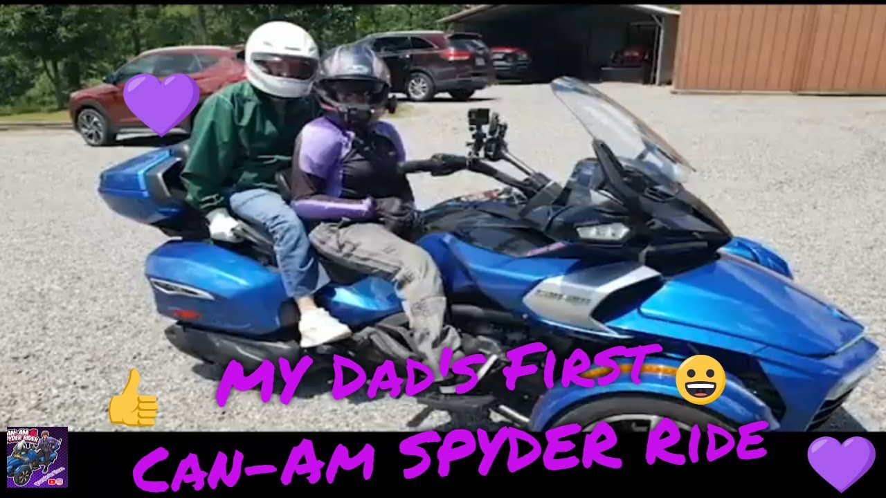 Первая поездка моего отца на Can-AM SPYDER F3 Limited