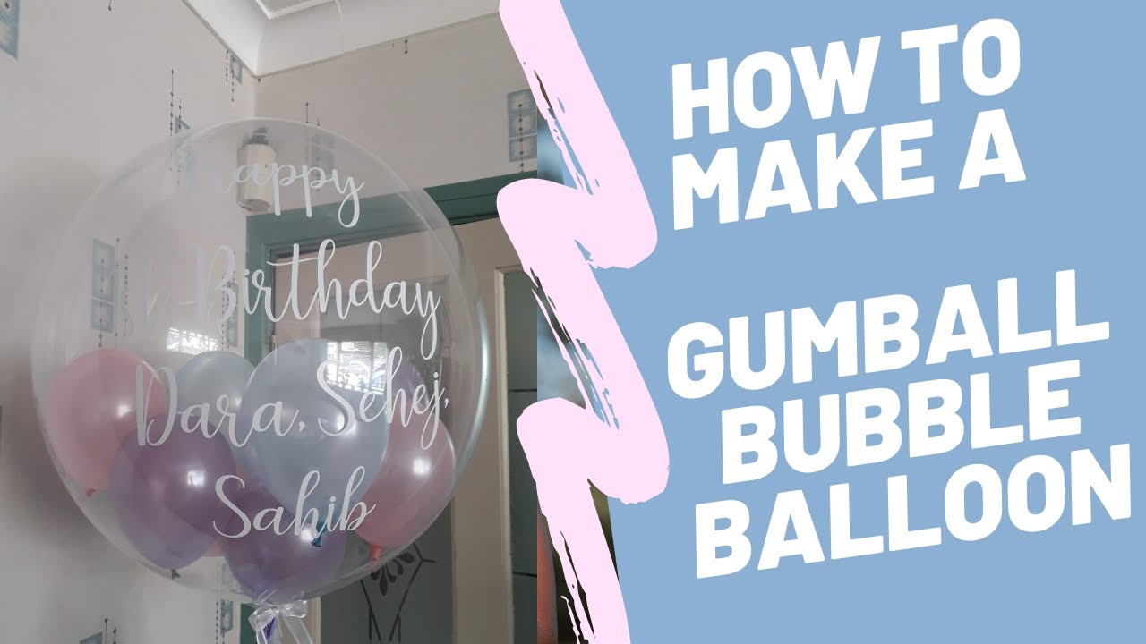 HOW TO: Make a Gumball Bubble Balloon (Balloon Inside A Balloon)
