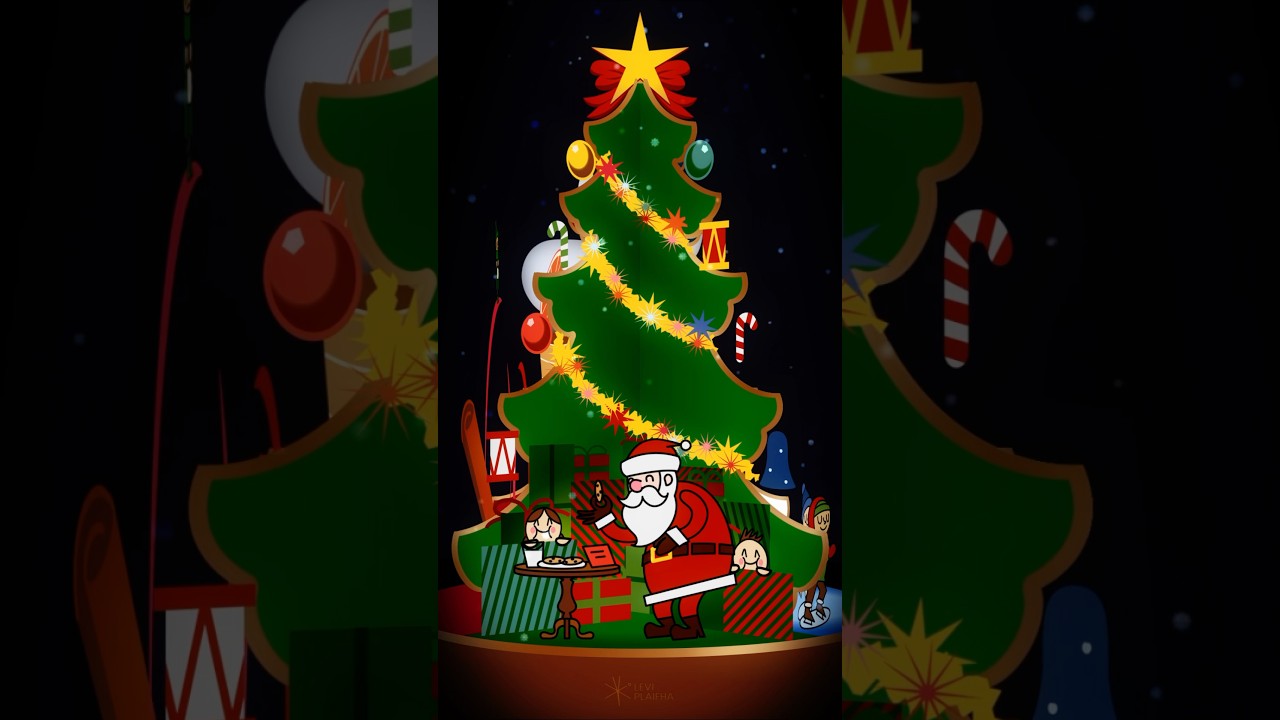 Christmas Tree animation#motiongraphics #animation #aftereffects #christmas #newyear2025 #santa