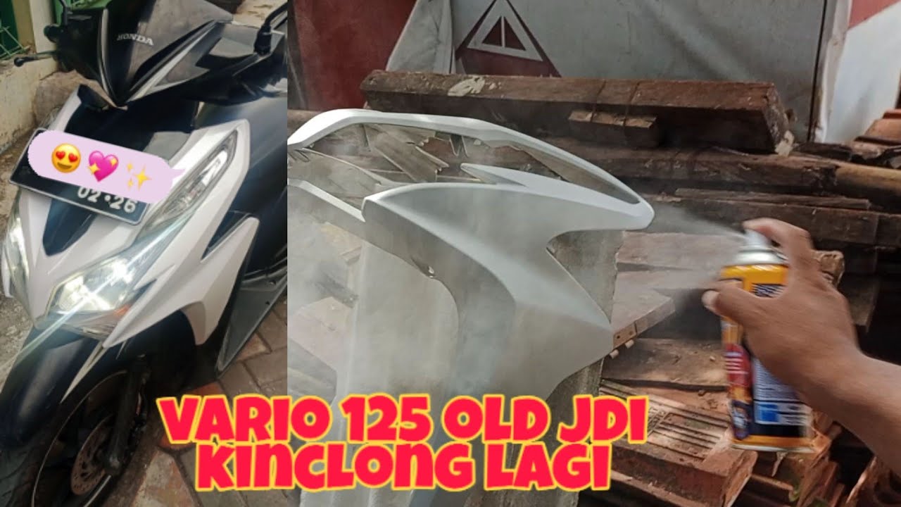 VARIO 125 OLD JADI BENING LAGI ,REEPAINT JADI PUTIH MUTIARA