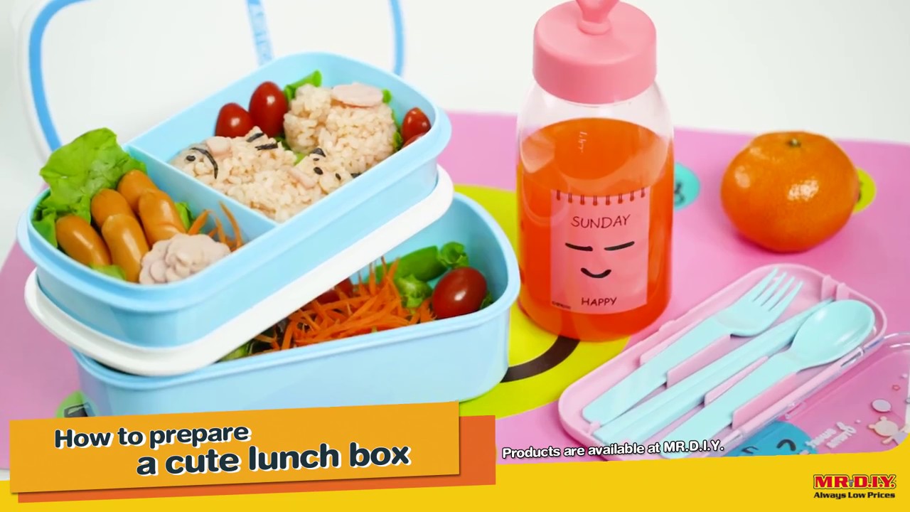 How to Prepare a Cute Lunch Box for Your Kids with MR.DIY!